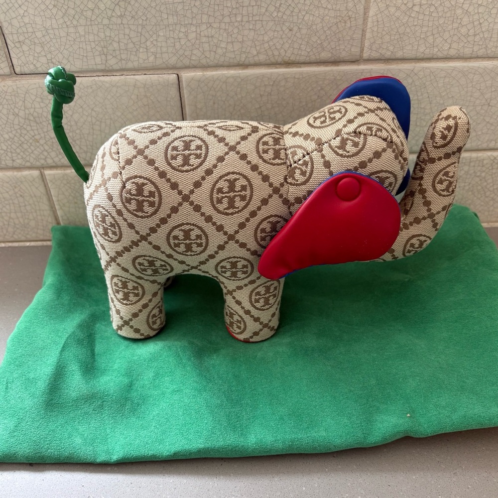 Tory Burch Monogram Elephant Figurine